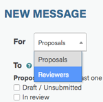 new reviewer messages option